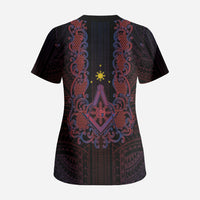 Personalised Philippines Barong Tagalog Freemasonry Scrub Top Filipino Masonic Polynesian Pattern LT14 - Polynesian Pride