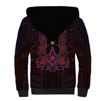 Personalised Philippines Barong Tagalog Freemasonry Sherpa Hoodie Filipino Masonic Polynesian Pattern LT14 - Polynesian Pride