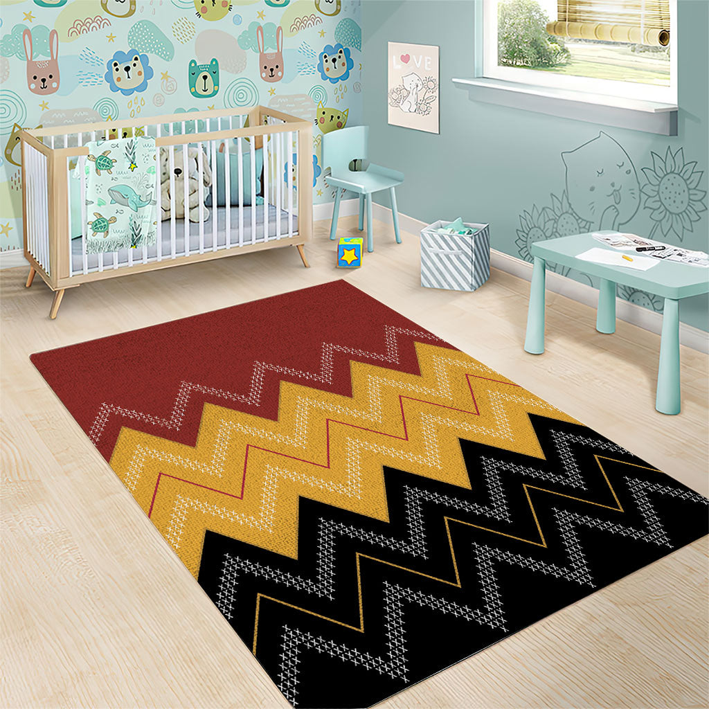Kaokao Maori Tukutuku Inspired New Zealand Area Rug LT14 - Polynesian Pride