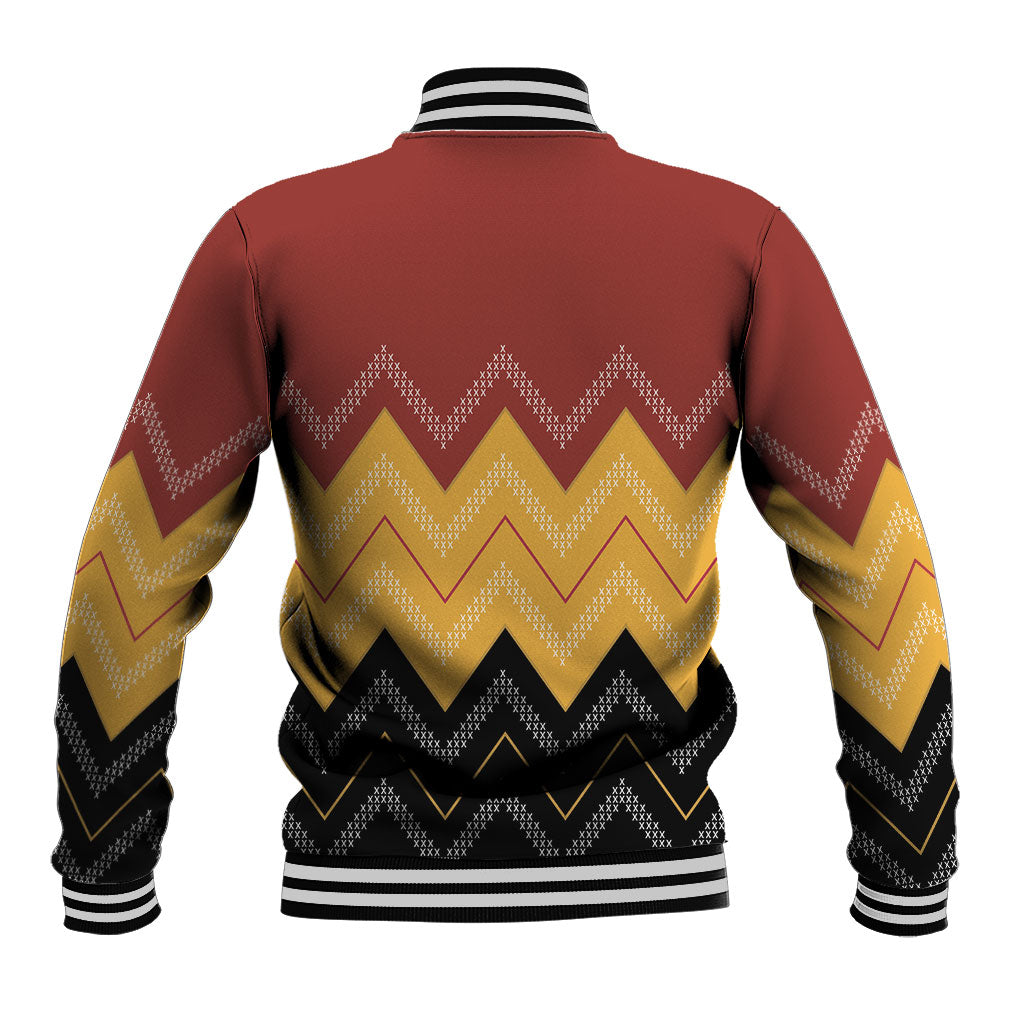 Kaokao Maori Tukutuku Inspired New Zealand Baseball Jacket LT14 - Polynesian Pride