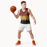 Kaokao Maori Tukutuku Inspired New Zealand Basketball Jersey LT14 - Polynesian Pride