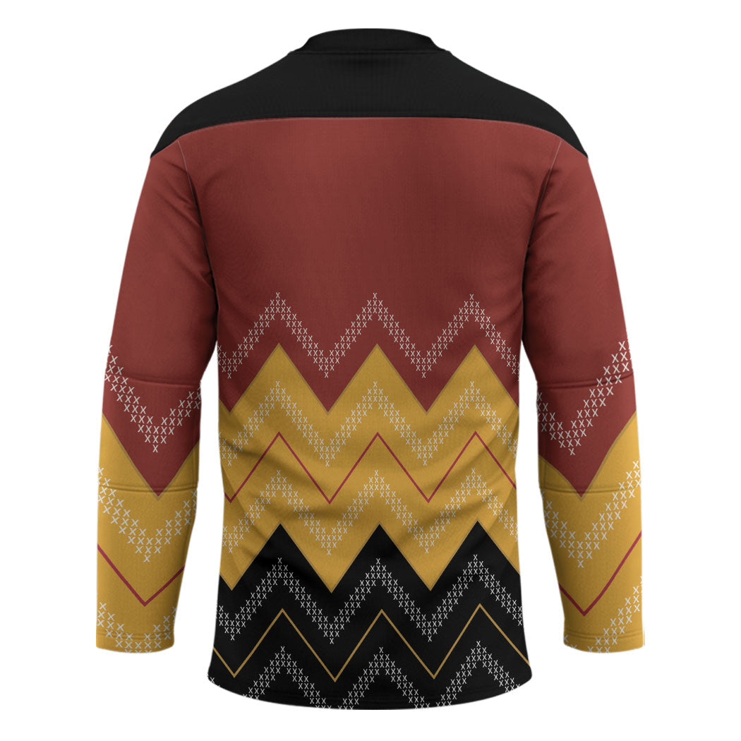 Kaokao Maori Tukutuku Inspired New Zealand Hockey Jersey LT14 - Polynesian Pride