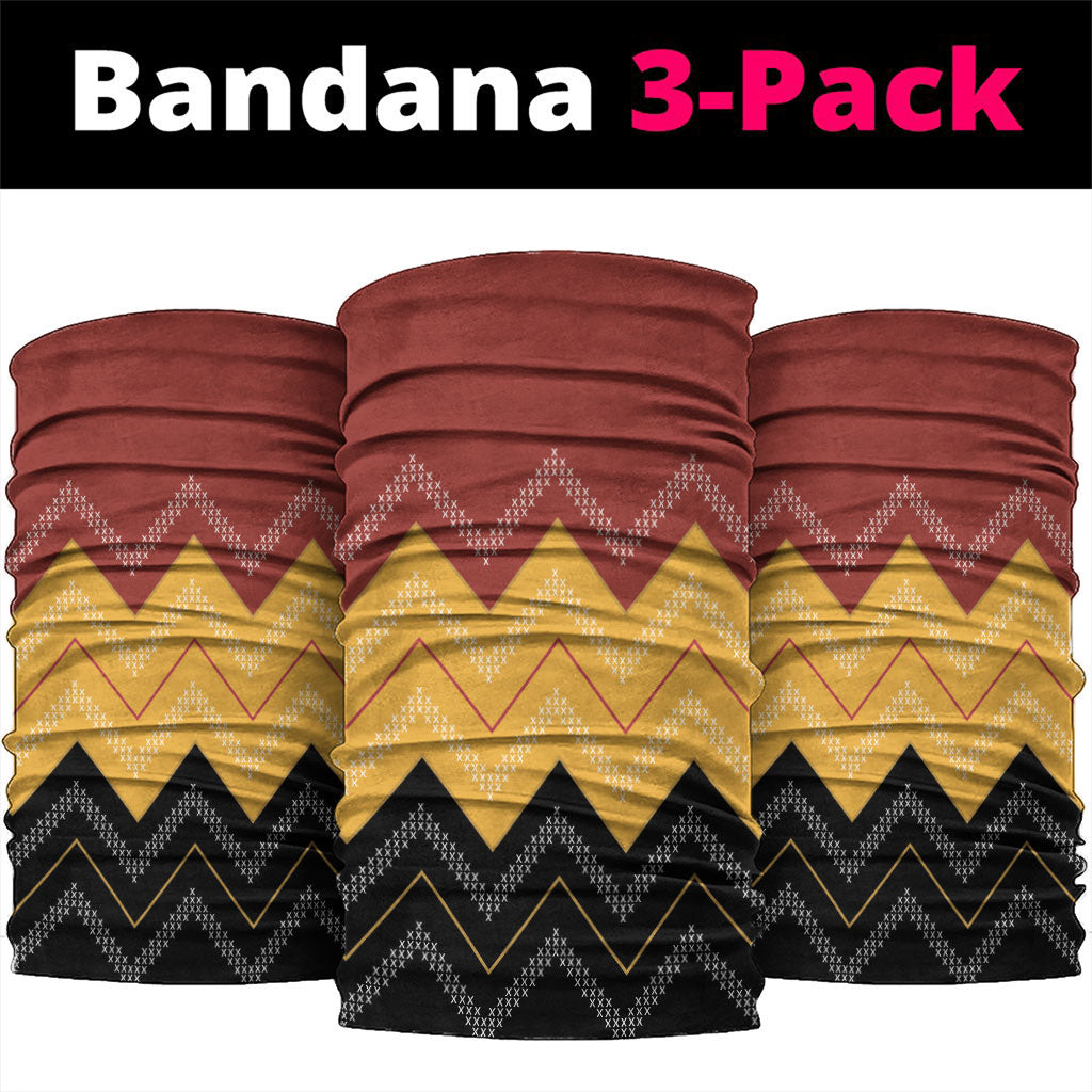 Kaokao Maori Tukutuku Inspired New Zealand Neck Gaiter LT14 package One Size: 25*50cm Multicolor - Polynesian Pride