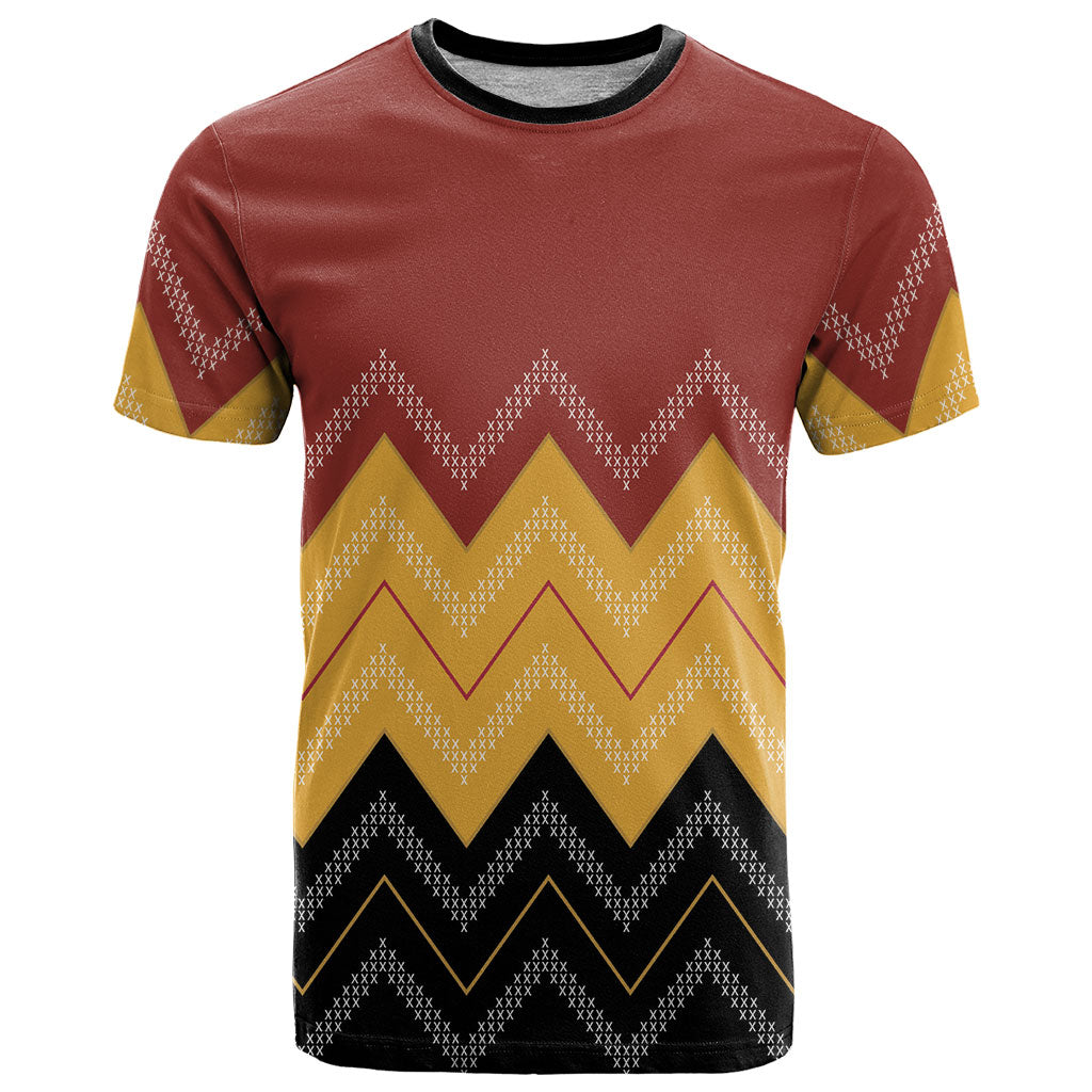 Kaokao Maori Tukutuku Inspired New Zealand T Shirt LT14 Multicolor - Polynesian Pride