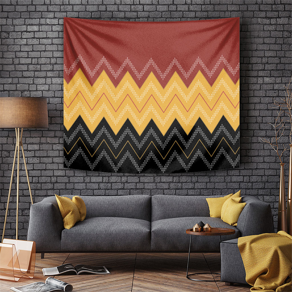 Kaokao Maori Tukutuku Inspired New Zealand Tapestry LT14 Multicolor - Polynesian Pride
