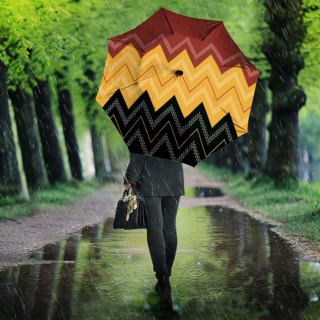 Kaokao Maori Tukutuku Inspired New Zealand Umbrella LT14 - Polynesian Pride