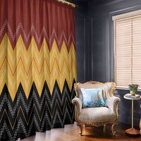 Kaokao Maori Tukutuku Inspired New Zealand Window Curtain LT14 - Polynesian Pride