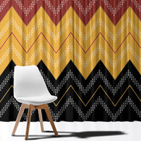 Kaokao Maori Tukutuku Inspired New Zealand Window Curtain LT14 - Polynesian Pride
