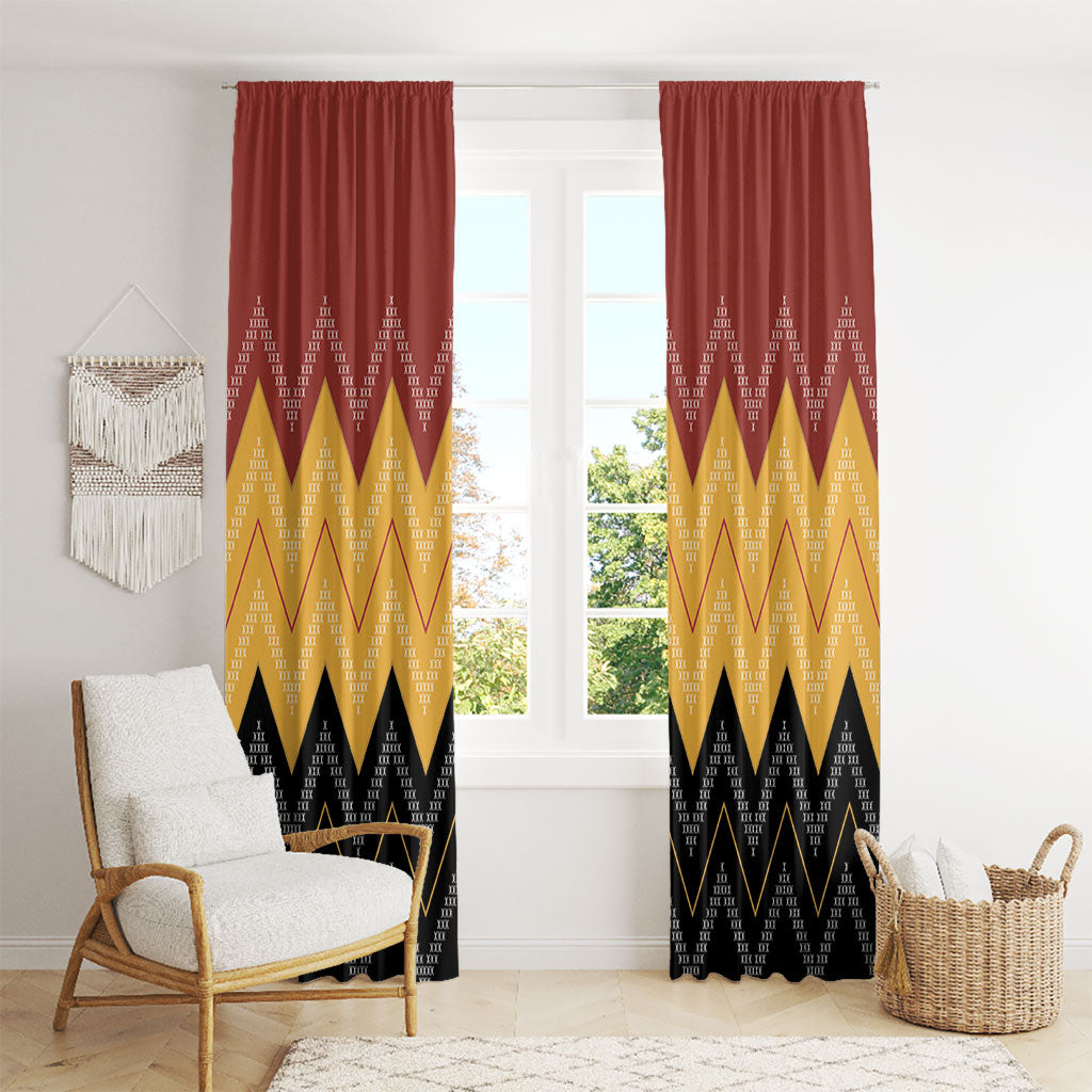 Kaokao Maori Tukutuku Inspired New Zealand Window Curtain LT14 - Polynesian Pride