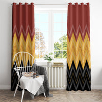 Kaokao Maori Tukutuku Inspired New Zealand Window Curtain LT14 - Polynesian Pride