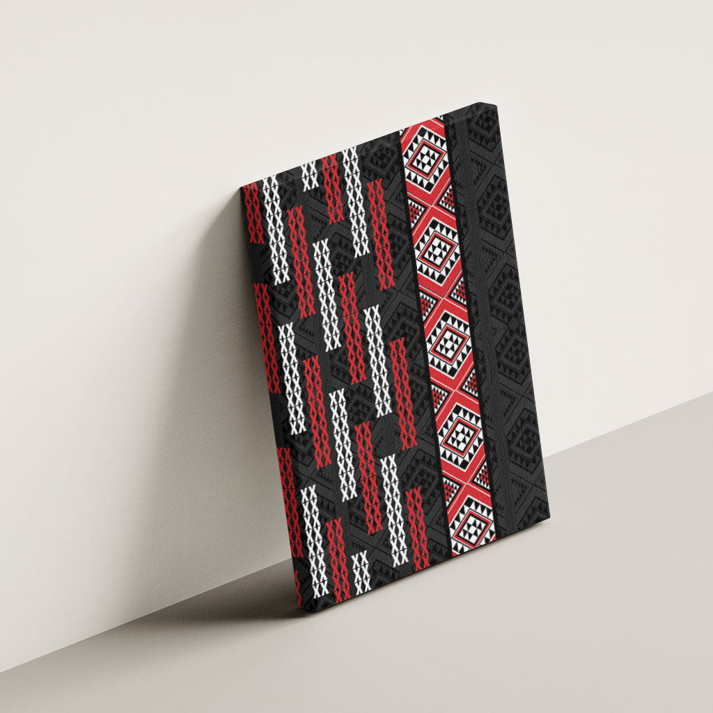 Roimata Toroa Maori Taniko Inspired New Zealand Canvas Wall Art LT14 - Polynesian Pride