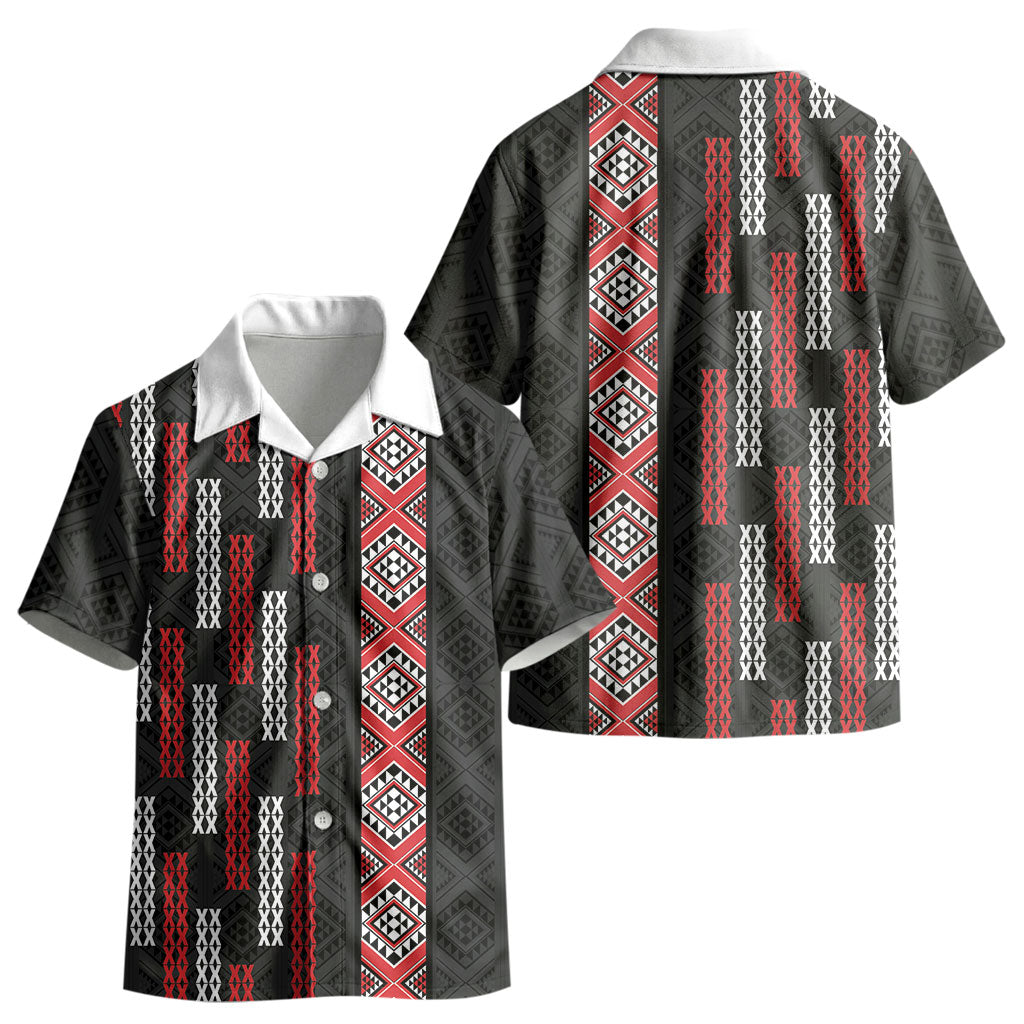 Roimata Toroa Maori Taniko Inspired New Zealand Kid Hawaiian Shirt LT14 - Polynesian Pride