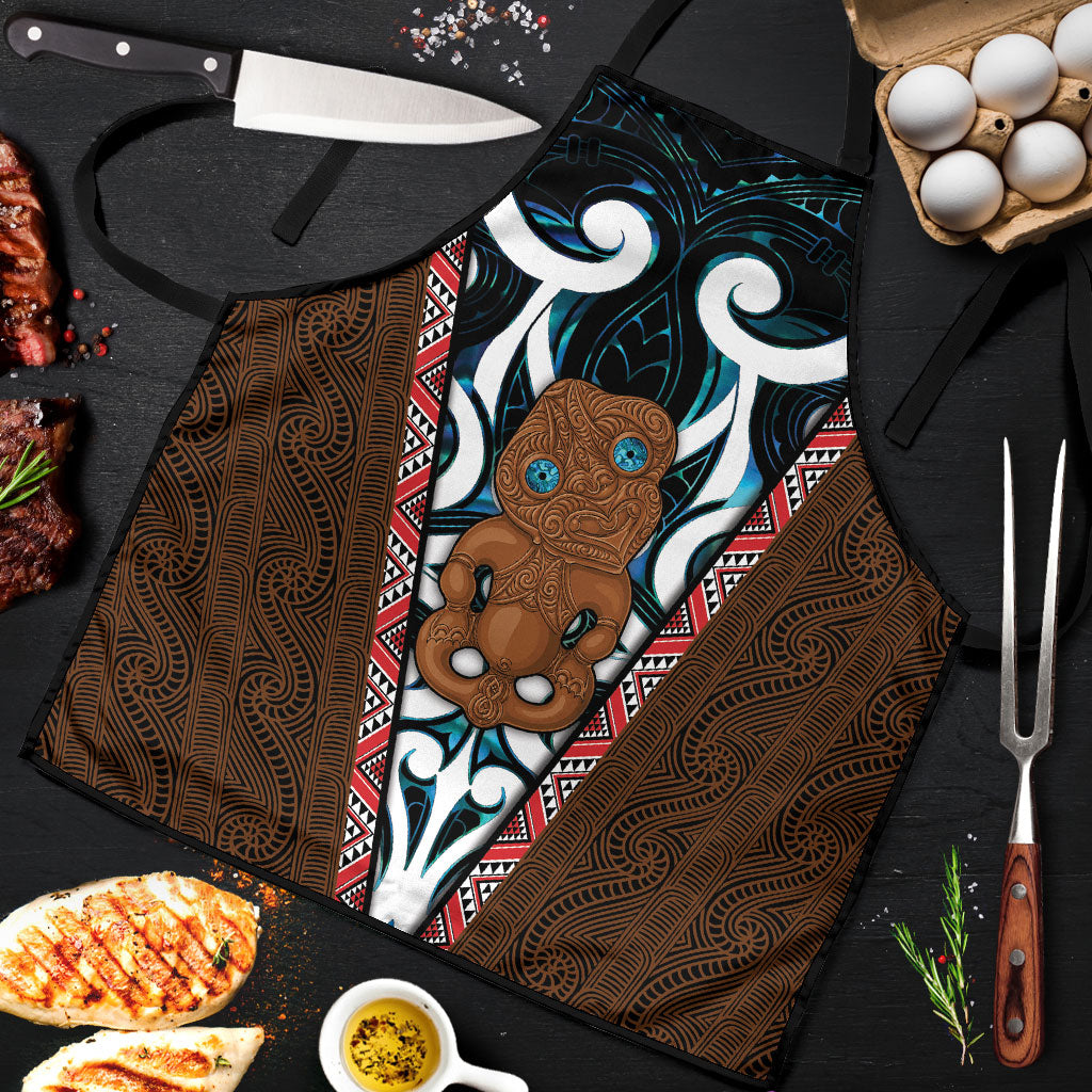 New Zealand Whakairo Apron Tiki Maori Carving Taniko Motifs LT14 Multicolor - Polynesian Pride