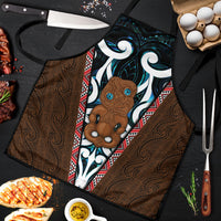 New Zealand Whakairo Apron Tiki Maori Carving Taniko Motifs LT14 Multicolor - Polynesian Pride