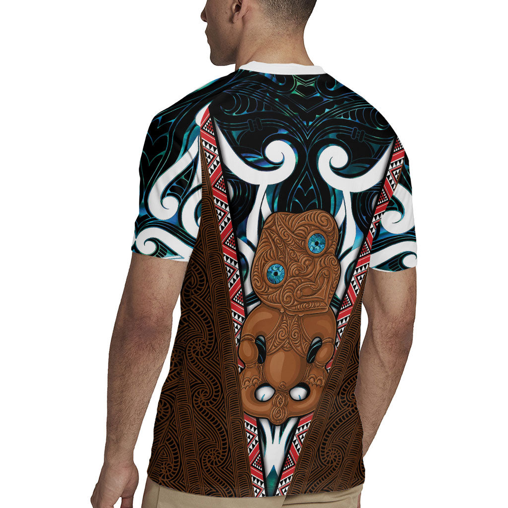 New Zealand Whakairo Rugby Jersey Tiki Maori Carving Taniko Motifs LT14 - Polynesian Pride