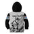 Custom Fiji Tapa Rugby Kid Hoodie Flying Fijian 2023 World Cup With Dabbing Ball LT14 - Polynesian Pride