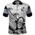 Custom Fiji Tapa Rugby Polo Shirt Flying Fijian 2023 World Cup With Dabbing Ball LT14 White - Polynesian Pride