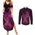 Polynesia Breast Cancer Awareness Couples Matching Summer Maxi Dress and Long Sleeve Button Shirts No One Fights Alone Pink Ribbon With Butterfly LT14 Pink - Polynesian Pride