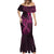 Polynesia Breast Cancer Awareness Mermaid Dress No One Fights Alone Pink Ribbon With Butterfly LT14 - Polynesian Pride