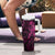 Polynesia Breast Cancer Awareness Tumbler With Handle No One Fights Alone Pink Ribbon With Butterfly