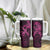 Polynesia Breast Cancer Awareness Tumbler With Handle No One Fights Alone Pink Ribbon With Butterfly