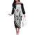 Custom Fiji Rugby Off The Shoulder Long Sleeve Dress Go Champions Fijian Tapa Cloth