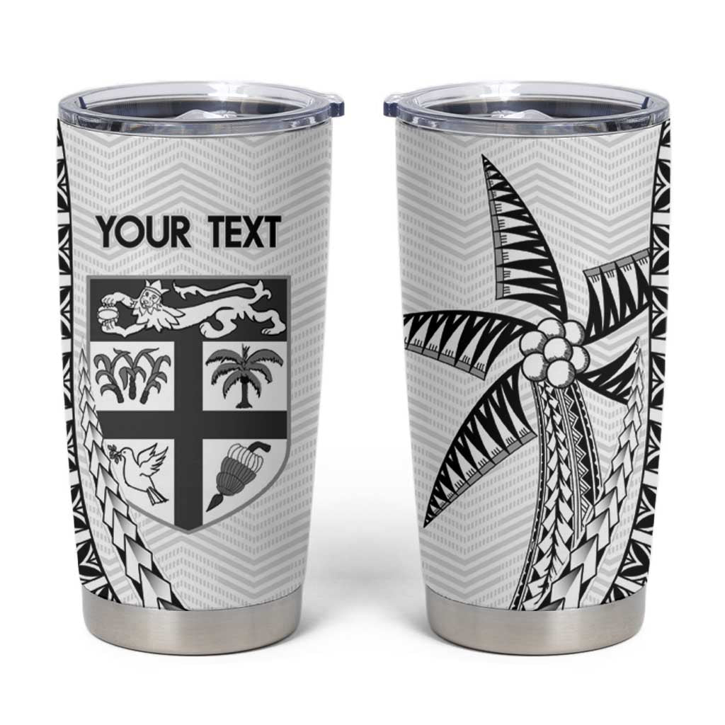 Custom Fiji Rugby Tumbler Cup Go Champions Fijian Tapa Cloth