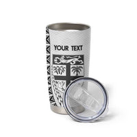Custom Fiji Rugby Tumbler Cup Go Champions Fijian Tapa Cloth