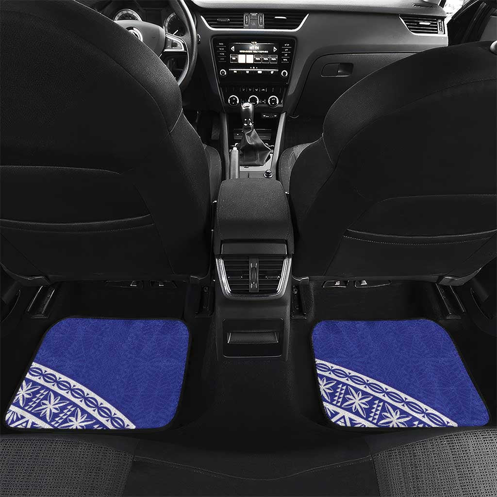 Personalised Queen Salote College Car Mats Kolisi Fefine 100th Anniversary Kupesi Blue - Polynesian Pride