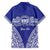 Personalised Queen Salote College Family Matching Long Sleeve Bodycon Dress and Hawaiian Shirt Kolisi Fefine 100th Anniversary Kupesi Blue - Polynesian Pride