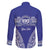 Personalised Queen Salote College Family Matching Long Sleeve Bodycon Dress and Hawaiian Shirt Kolisi Fefine 100th Anniversary Kupesi Blue - Polynesian Pride