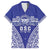Personalised Queen Salote College Family Matching Tank Maxi Dress and Hawaiian Shirt Kolisi Fefine 100th Anniversary Kupesi Blue - undefined