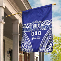 Personalised Queen Salote College Garden Flag Kolisi Fefine 100th Anniversary Kupesi Blue - Polynesian Pride