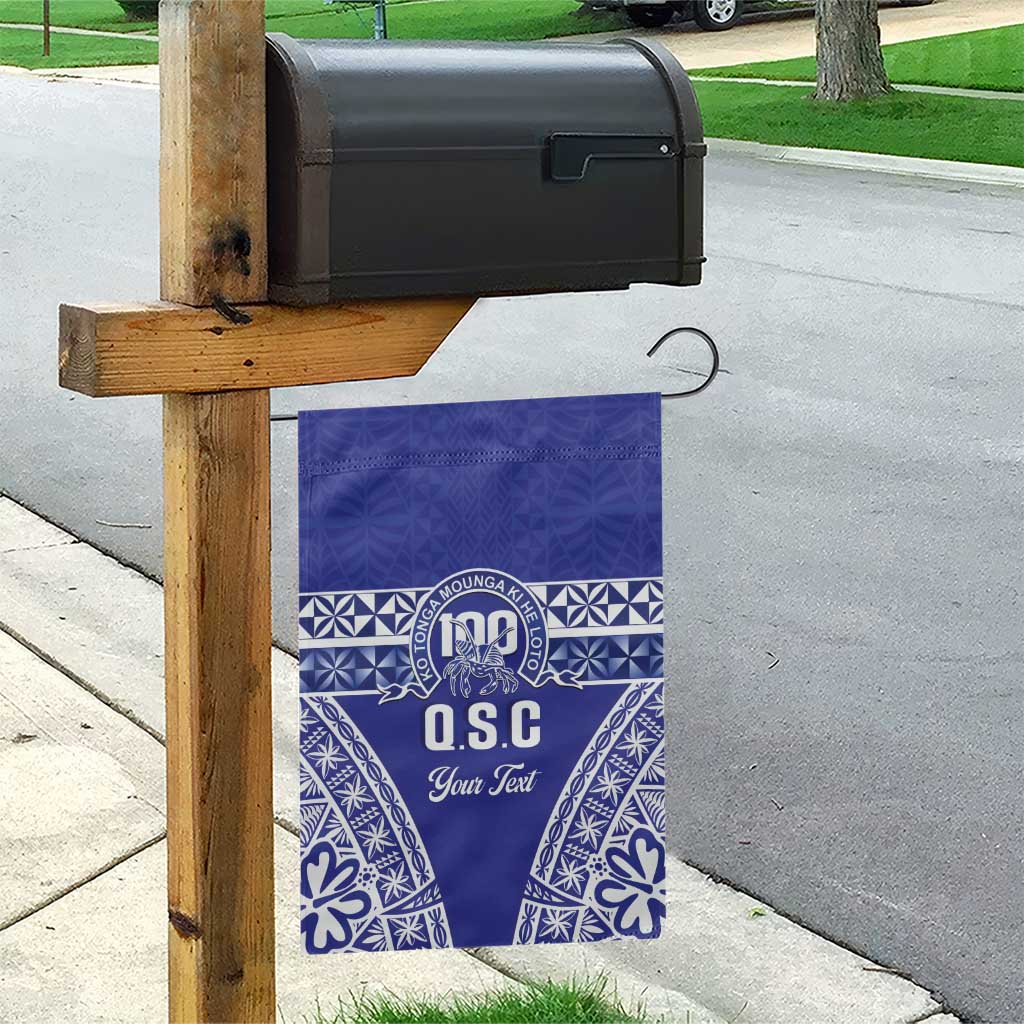 Personalised Queen Salote College Garden Flag Kolisi Fefine 100th Anniversary Kupesi Blue - Polynesian Pride