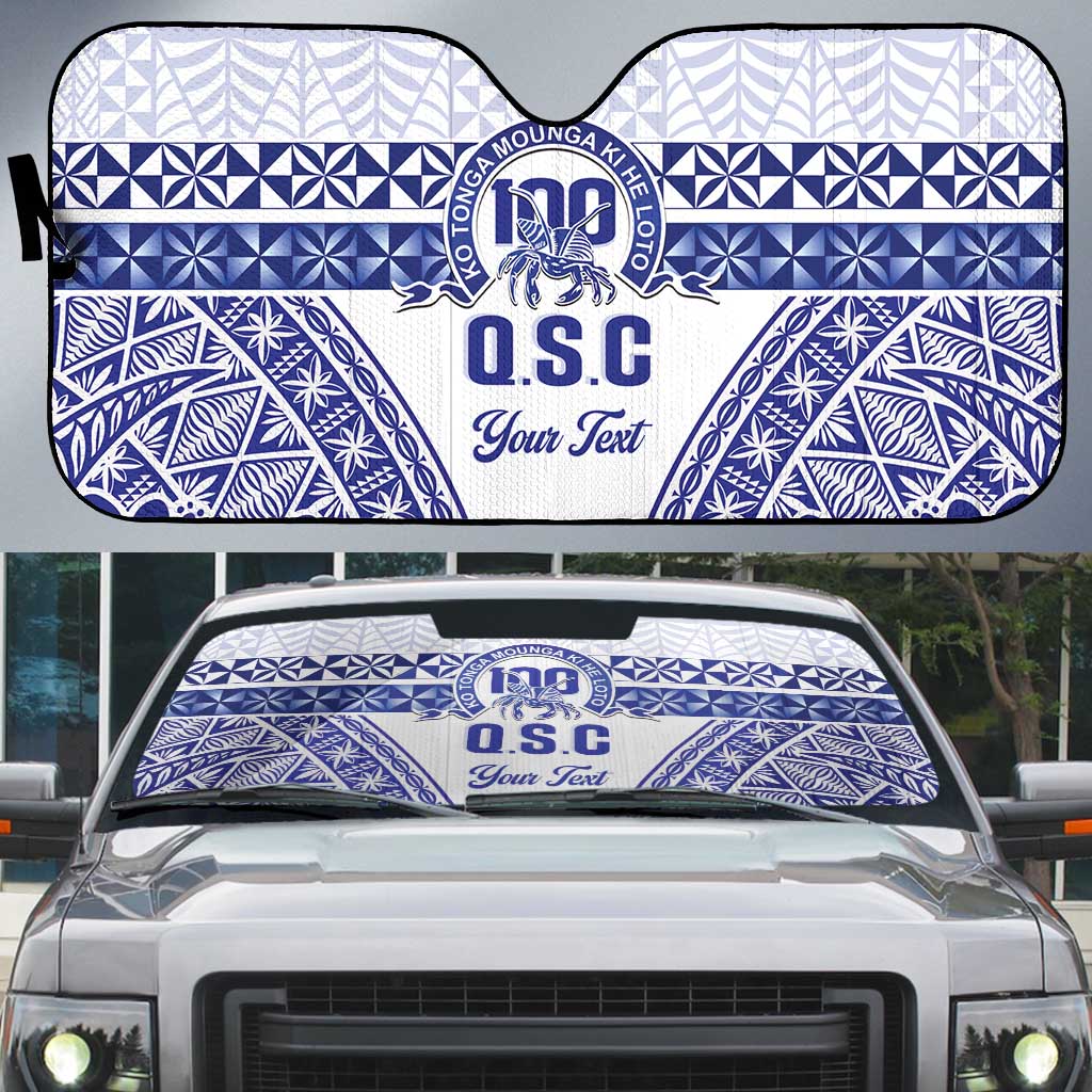 Personalised Queen Salote College Auto Sun Shade Kolisi Fefine 100th Anniversary Kupesi White - Polynesian Pride