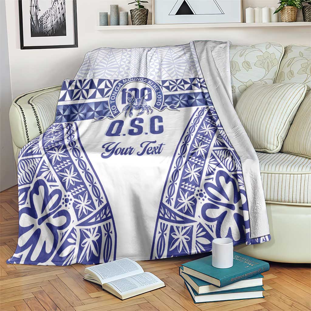Personalised Queen Salote College Blanket Kolisi Fefine 100th Anniversary Kupesi White - Polynesian Pride