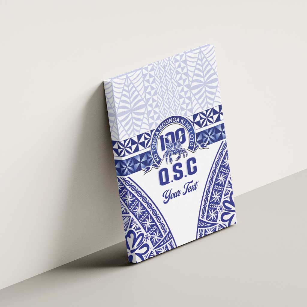 Personalised Queen Salote College Canvas Wall Art Kolisi Fefine 100th Anniversary Kupesi White - Polynesian Pride