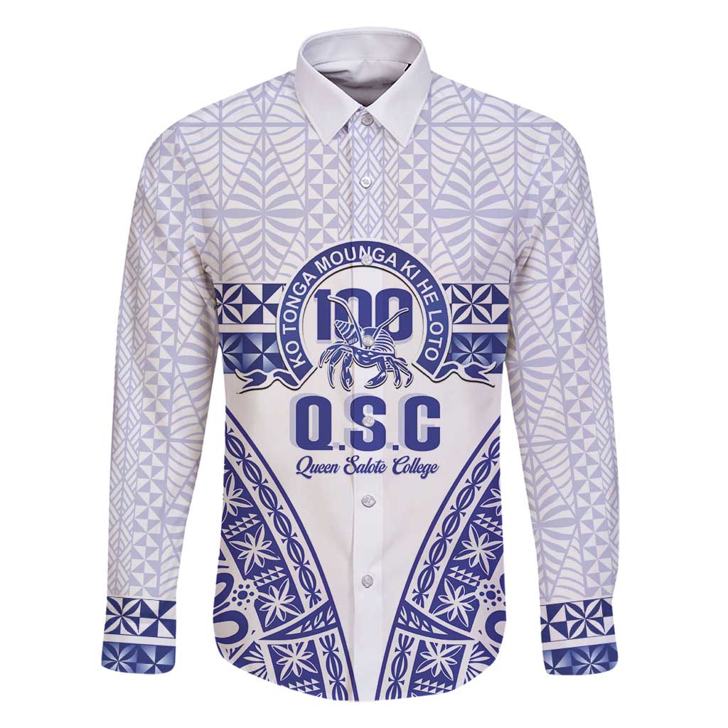 Personalised Queen Salote College Family Matching Mermaid Dress and Hawaiian Shirt Kolisi Fefine 100th Anniversary Kupesi White - Polynesian Pride