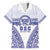 Personalised Queen Salote College Family Matching Off The Shoulder Long Sleeve Dress and Hawaiian Shirt Kolisi Fefine 100th Anniversary Kupesi White - Polynesian Pride