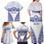 Personalised Queen Salote College Family Matching Off Shoulder Maxi Dress and Hawaiian Shirt Kolisi Fefine 100th Anniversary Kupesi White - Polynesian Pride
