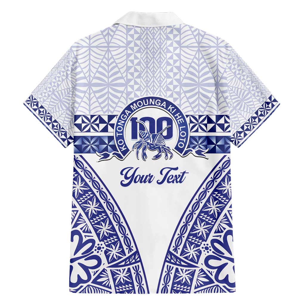 Personalised Queen Salote College Family Matching Summer Maxi Dress and Hawaiian Shirt Kolisi Fefine 100th Anniversary Kupesi White - Polynesian Pride