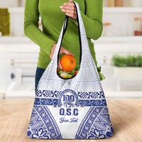 Personalised Queen Salote College Grocery Bag Kolisi Fefine 100th Anniversary Kupesi White - Polynesian Pride