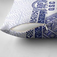 Personalised Queen Salote College Pillow Cover Kolisi Fefine 100th Anniversary Kupesi White - Polynesian Pride