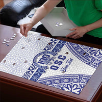Personalised Queen Salote College Puzzle Kolisi Fefine 100th Anniversary Kupesi White - Polynesian Pride