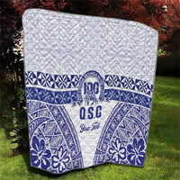Personalised Queen Salote College Quilt Kolisi Fefine 100th Anniversary Kupesi White - Polynesian Pride