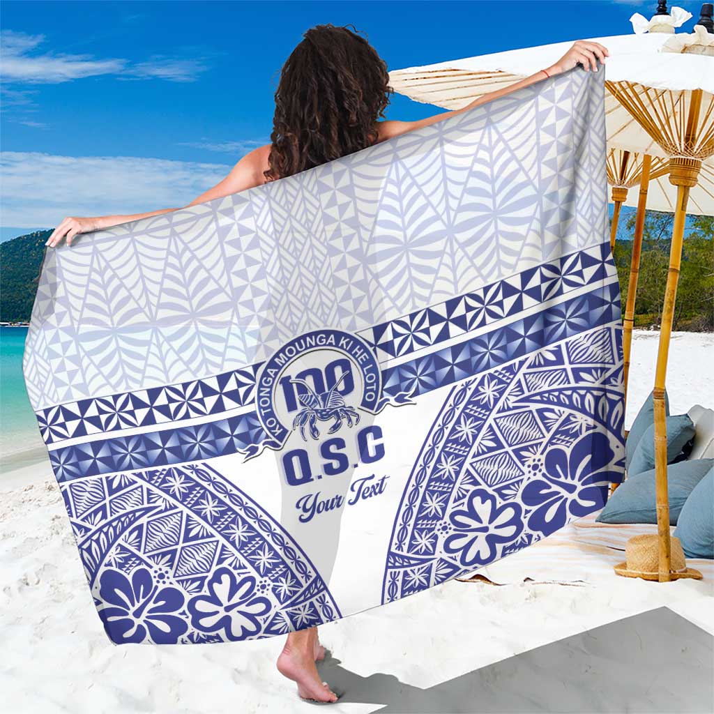 Personalised Queen Salote College Sarong Kolisi Fefine 100th Anniversary Kupesi White - Polynesian Pride