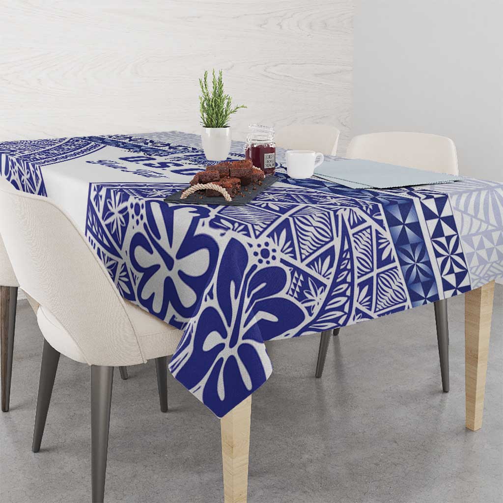 Personalised Queen Salote College Tablecloth Kolisi Fefine 100th Anniversary Kupesi White - Polynesian Pride