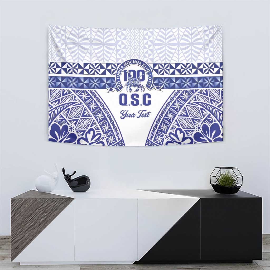 Personalised Queen Salote College Tapestry Kolisi Fefine 100th Anniversary Kupesi White - Polynesian Pride