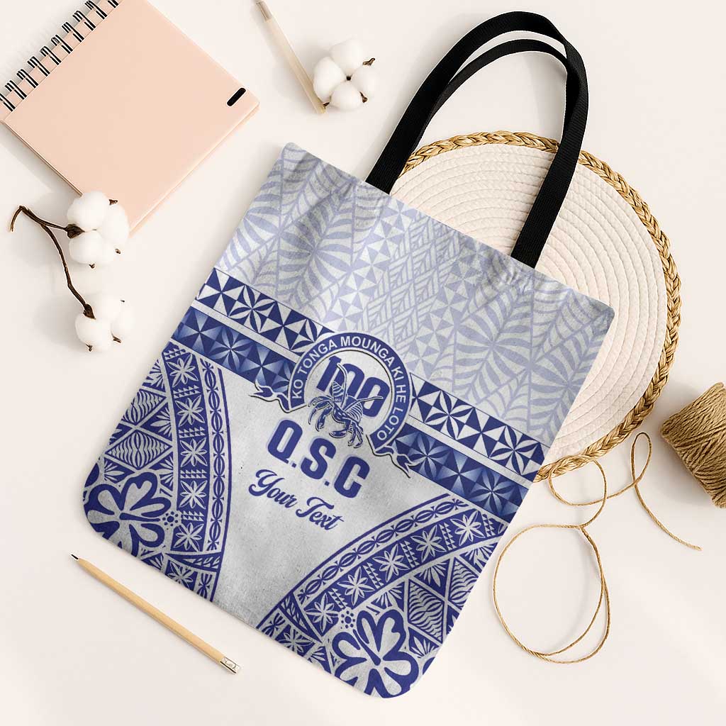 Personalised Queen Salote College Tote Bag Kolisi Fefine 100th Anniversary Kupesi White - Polynesian Pride