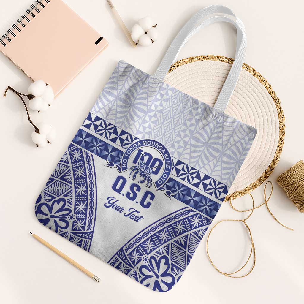 Personalised Queen Salote College Tote Bag Kolisi Fefine 100th Anniversary Kupesi White - Polynesian Pride